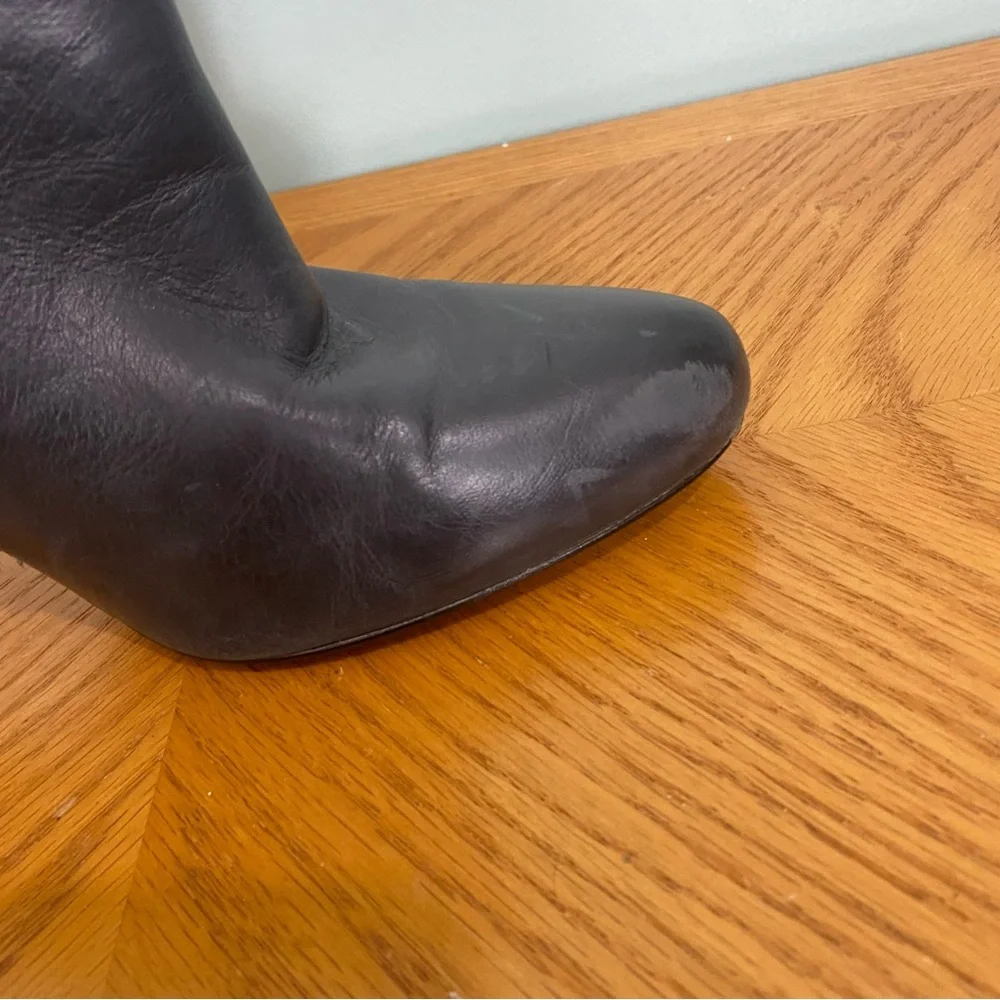 Coach‎ Hanni Leather Black Booties Heeled Sz 10 Read Description Please - Picture 4 of 15